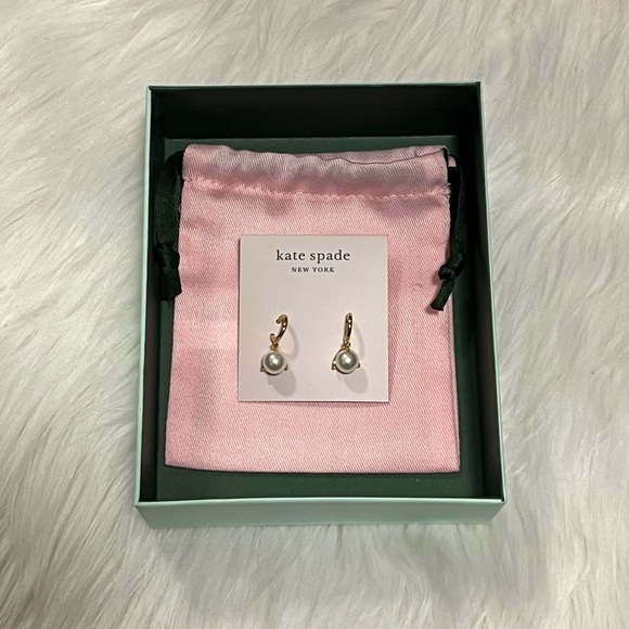 Kate Spade Pearl Hoop Earrings. BRAND NEW - Picture 1 of 3
